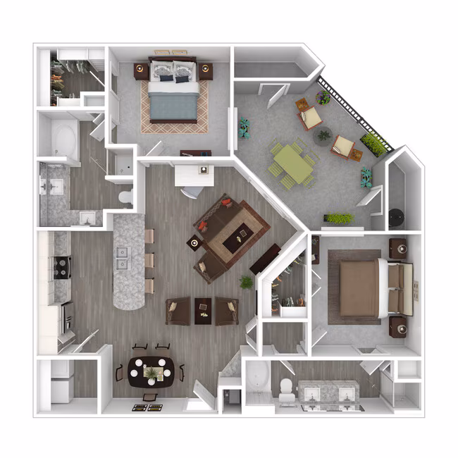 Unit 2043 3043 floor plan